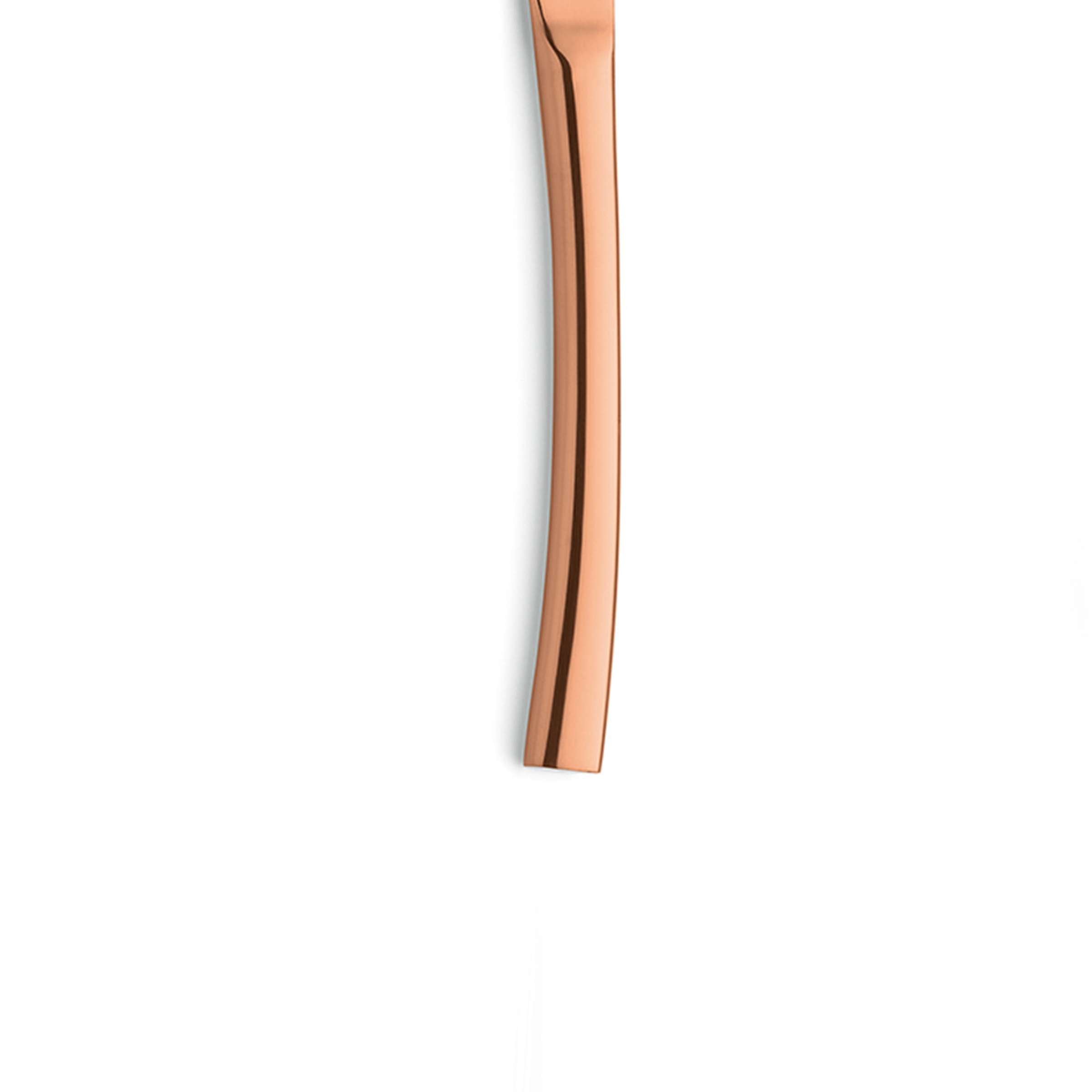 Paul Wirths SWING Menümesser Vollheft PVD Kupfer, scharfes Messer mit Vollheft aus Kupfer, detailreiche Klinge und Griff.