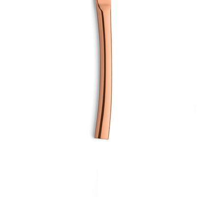 Paul Wirths SWING Menümesser Vollheft PVD Kupfer, scharfes Messer mit Vollheft aus Kupfer, detailreiche Klinge und Griff.