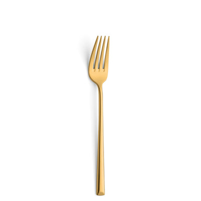 VIVENDI Besteckset 4-teilig von Paul Wirths in PVD Gold, Messer, Gabel, Löffel aus hochwertigem Edelstahl.