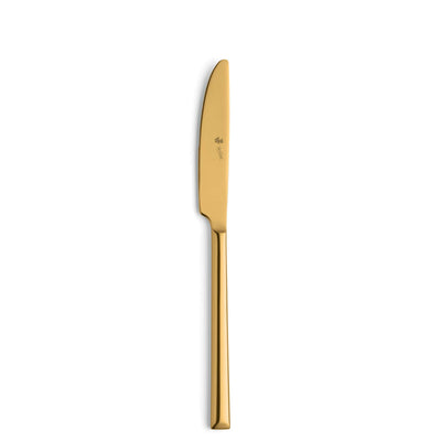 VIVENDI Menümesser von Paul Wirths, Vollheft, PVD gold, elegantes Messer für die Tischdekoration, detailreiche Abbildung