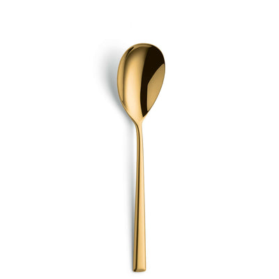 VIVENDI Salatlöffel von Paul Wirths aus PVD Gold, einzelnes Besteckstück mit elegantem Design.