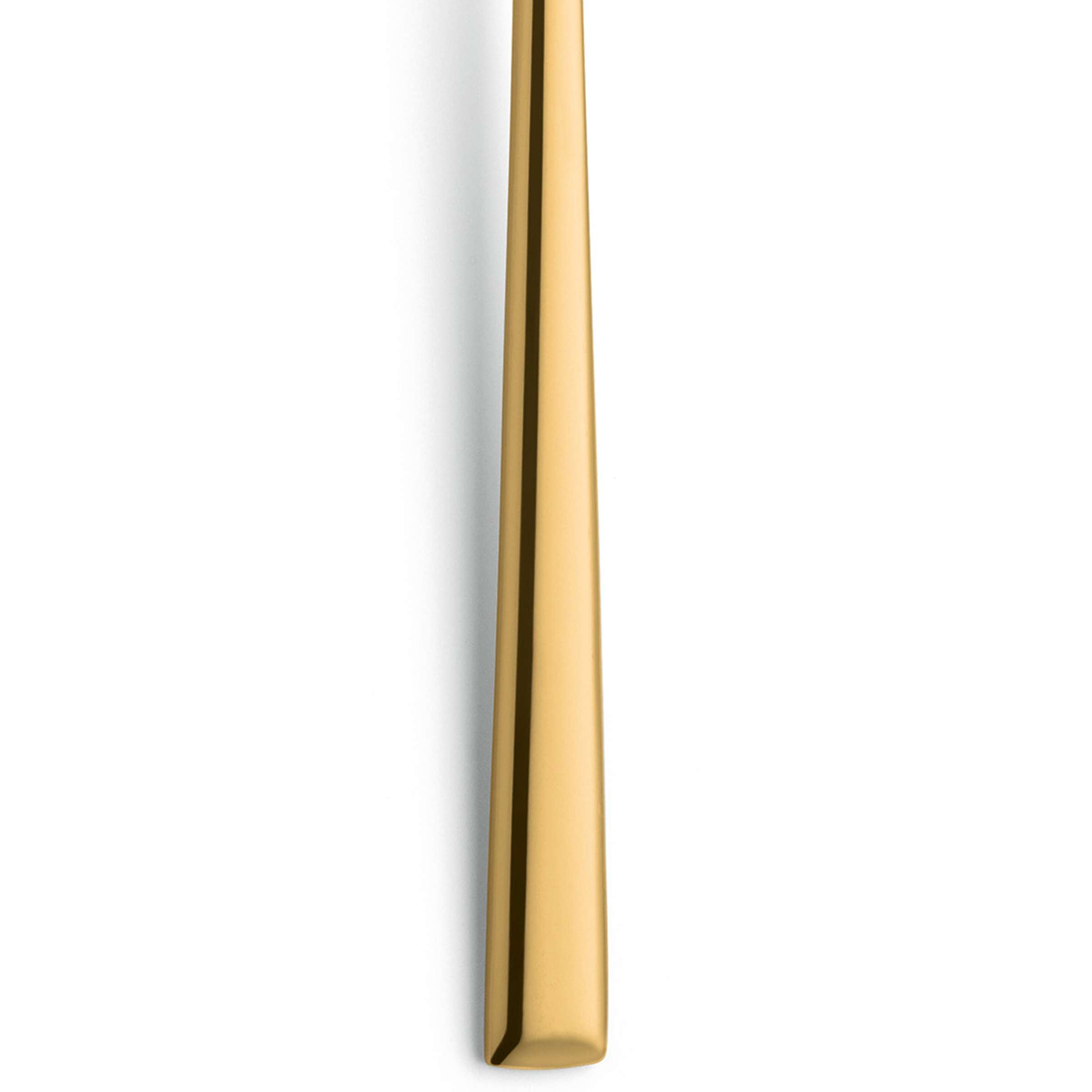 VIVENDI Salatgabel von Paul Wirths aus PVD gold, einzelnes Besteckstück mit eleganter goldener Oberfläche auf weißem Hintergrund