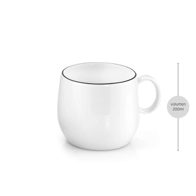 YAKA BLACK Cup black,white