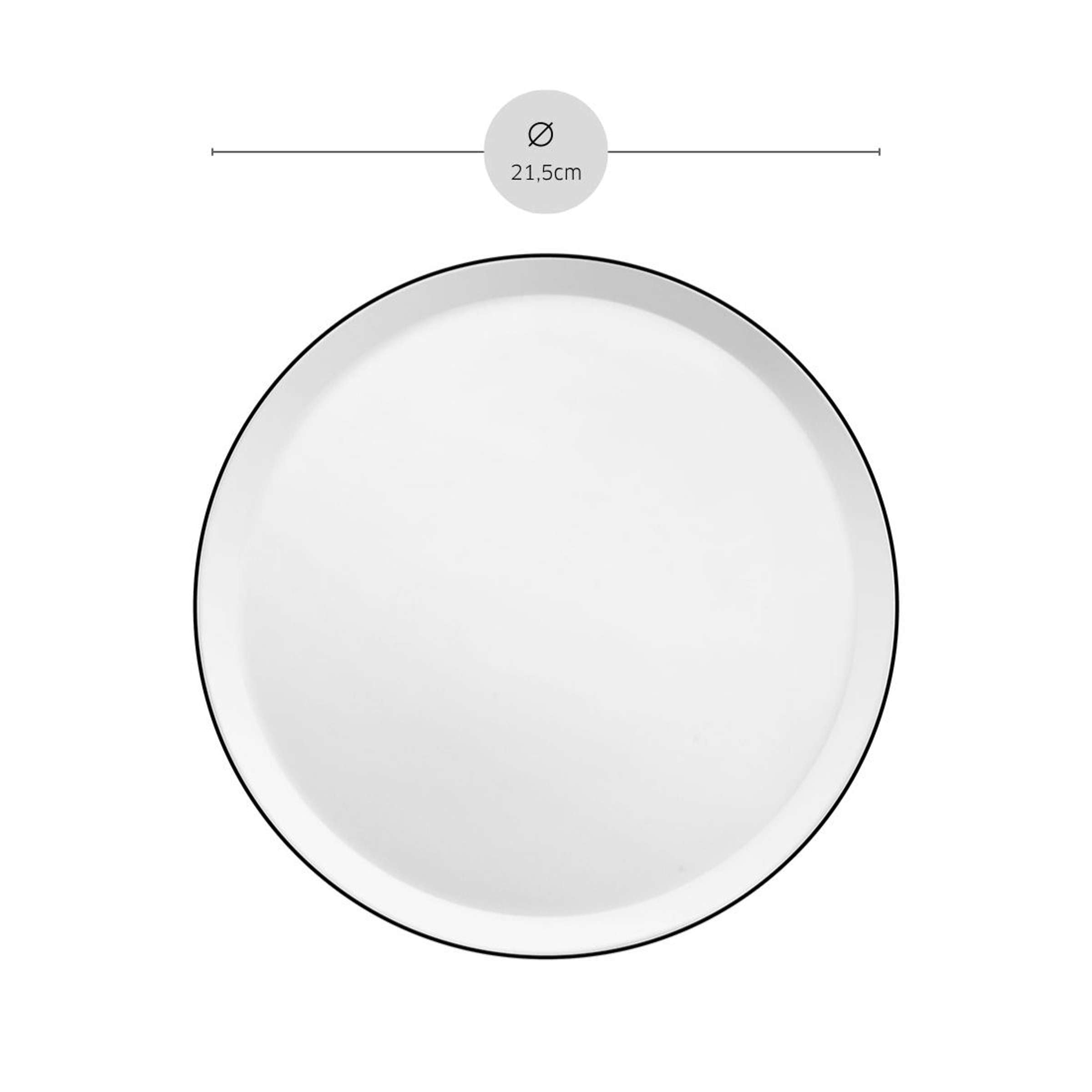 Schwarzes Dessertteller YAKA BLACK von Médard de Noblat, weißes Dekor, elegante Tafelware aus Keramik, detailreiche Oberfläche.