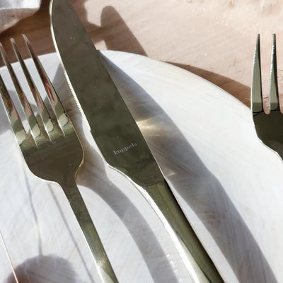 DELIA Cutlery Set 30-pieces PVD champagne