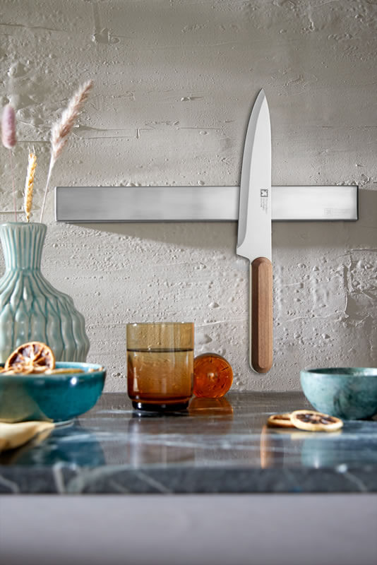 Richardson Sheffield Timber Chef Knife with wall mount